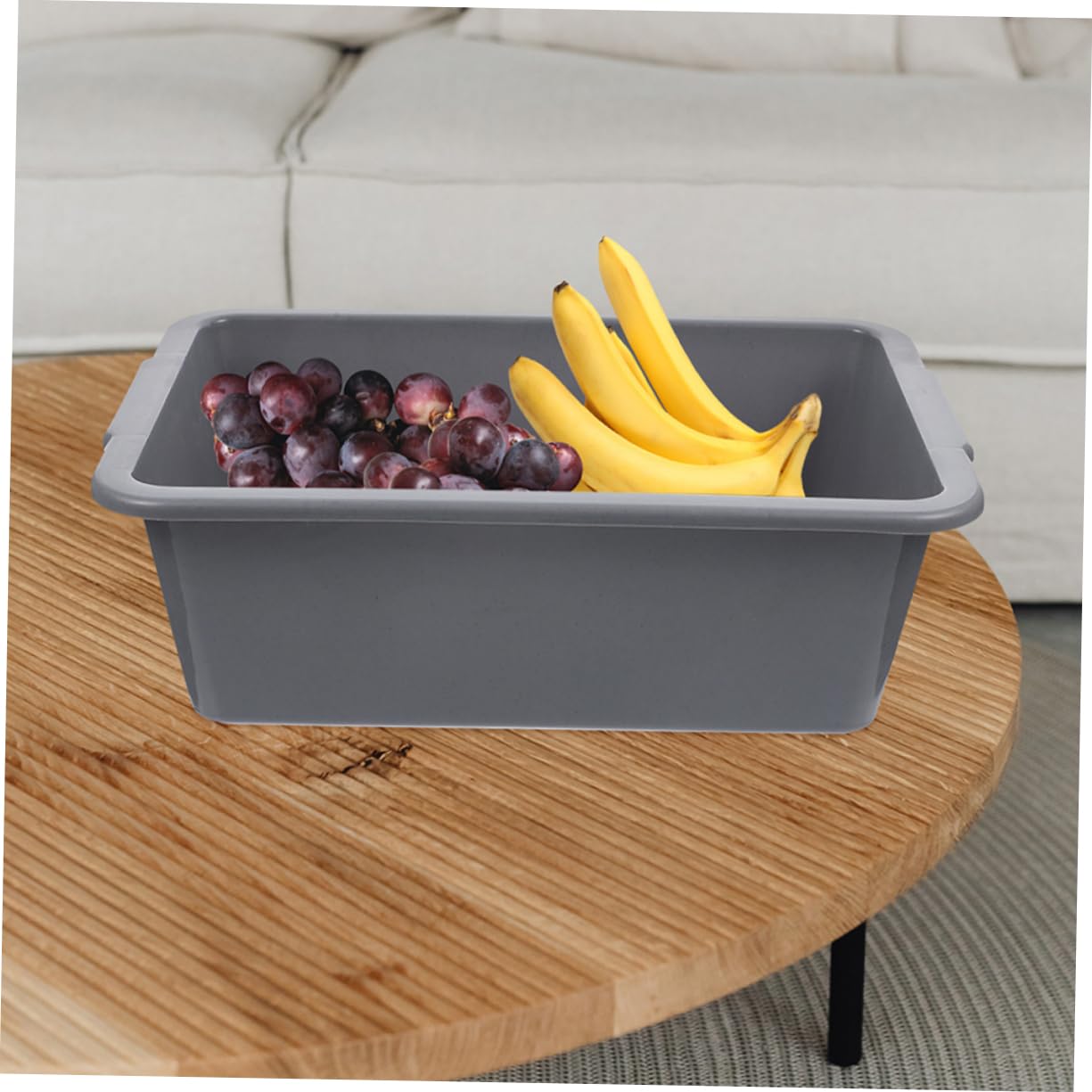 Contenitori Multiuso in Plastica Pp per Ristorante, Vasche Rettangolari 34x23,8x10,9 Cm Maniglie, Impilabili per Stoccaggio e Trasporto, Set da 3 Pezzi per Uso Commerciale e Domestico