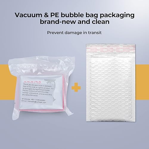 Miniatura 2 de Vabiooth Kit de diapositivas de microscopio esmerilado, 100 piezas de diapositivas de microscopio en blanco prelimpiadas y 100 piezas de 0.866 x