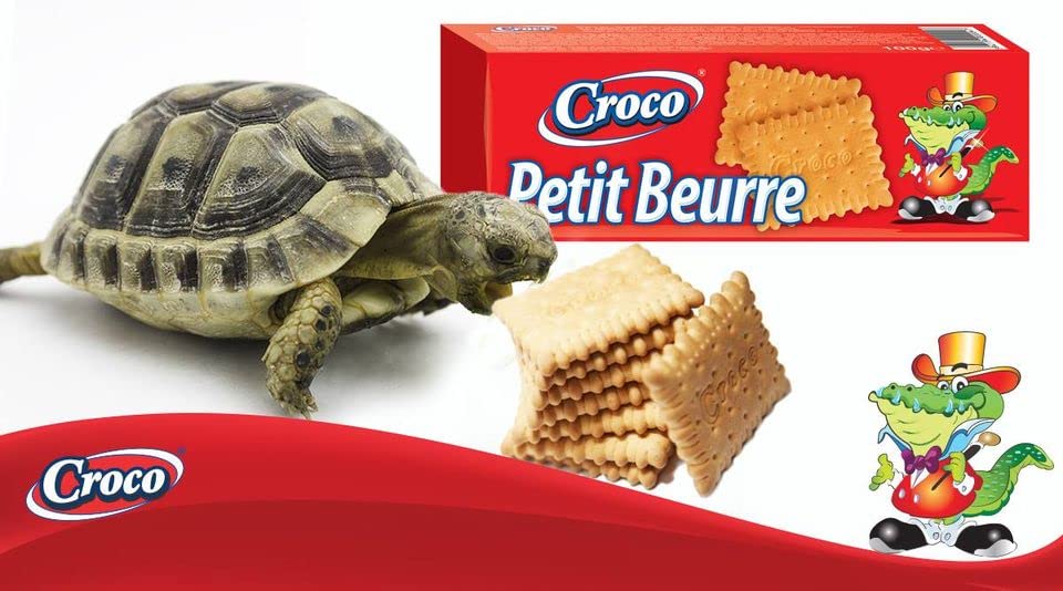 Image of Croco Petit Beure Crackers 100G | Bagel chips | Pretzels | Snacks | Premium Baked crackers | Imported snacks (Petit Beure)