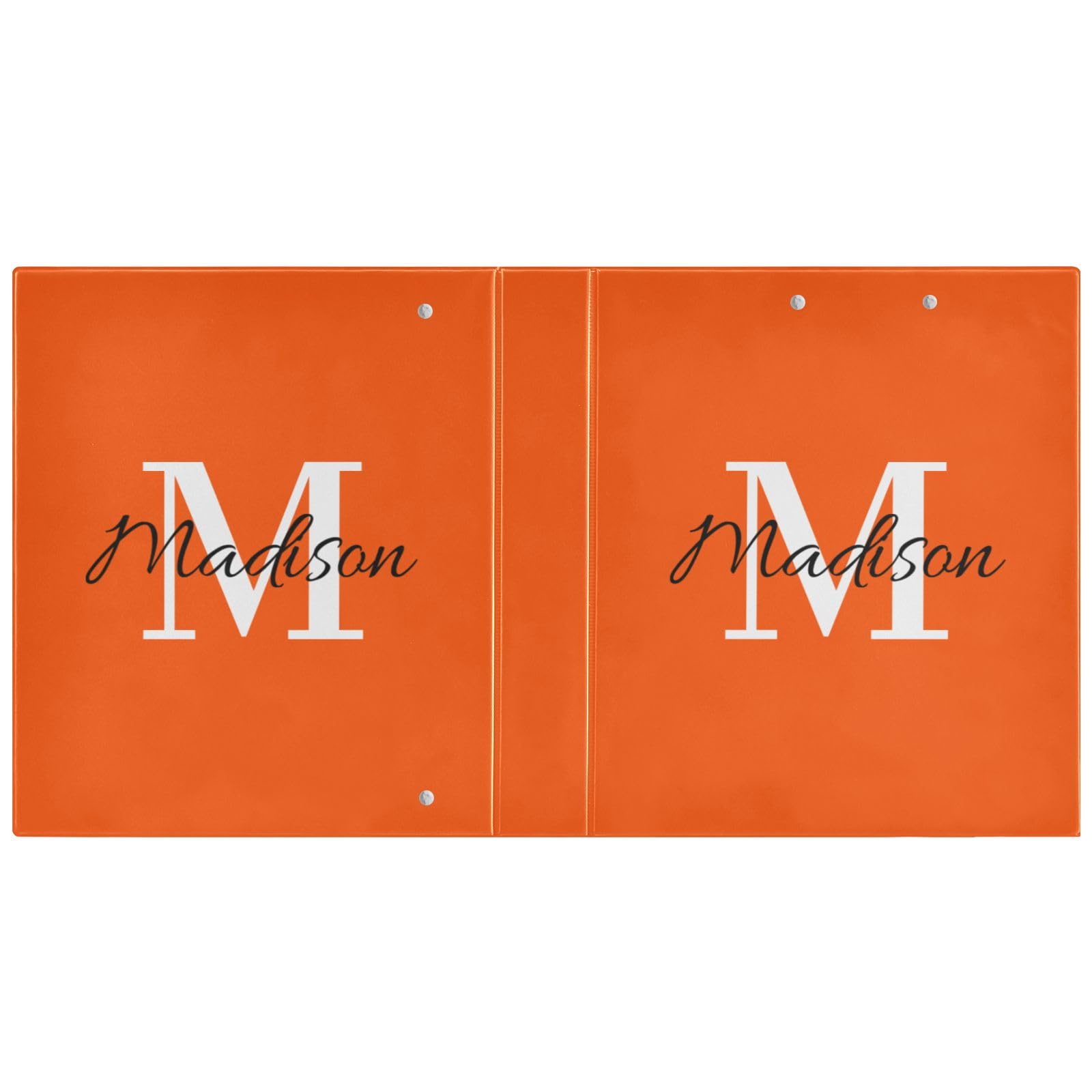 Raccoglitore personalizzato a 3 anelli da 3,8 cm con nome, raccoglitore decorativo a tre anelli per quaderni, contiene 200 fogli, per lavoro, scuola, ufficio, regalo personalizzato