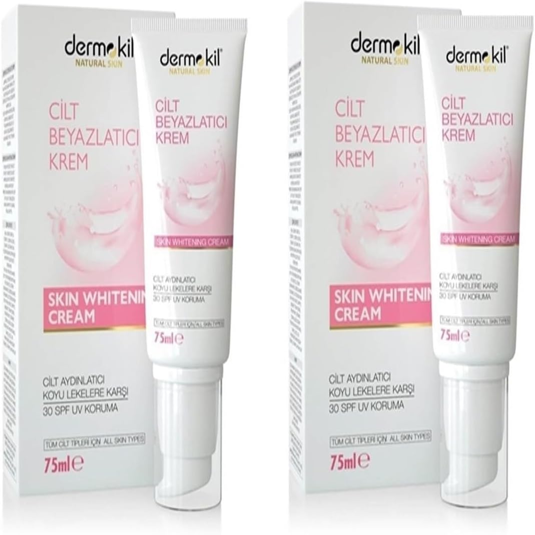 Dermokil Natural Cilt Beyazlatıcı Krem, 75 ml x 2 Adet, SPF 30