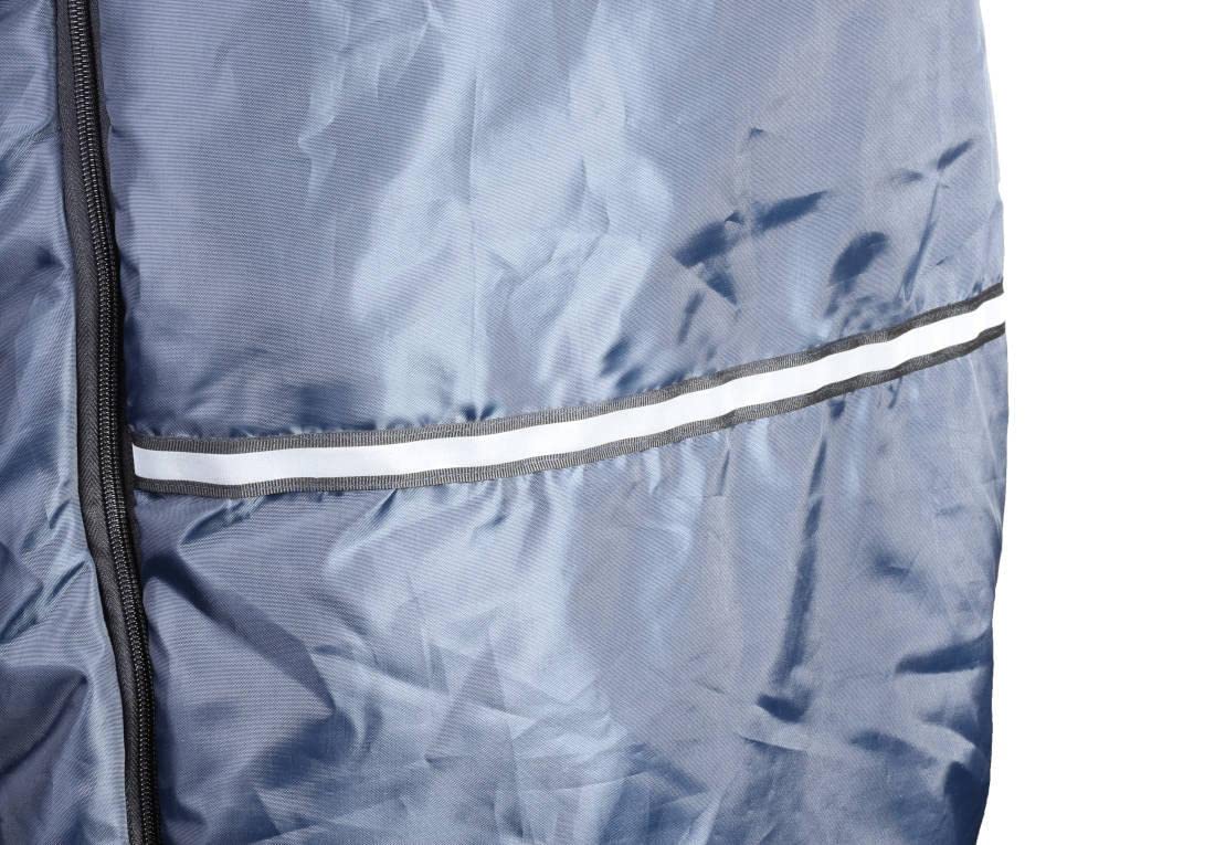 FabaCare Rollstuhl-Schlupfsack ThermoFit 2.0 Polar-Fleece, Größe L | Polar-Fleece trifft passgenaue Größenauswahl | wasserabweisend | Reflexstreifen | leicht zu öffnen, schließen | rutschhemmend