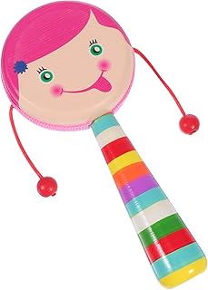 ABOOFAN Monkey Drum Percussion Instrument Hand Drum Easy Play Hand Drum For Kids Cowhide Percussion Instrument Kids Preschool Educational