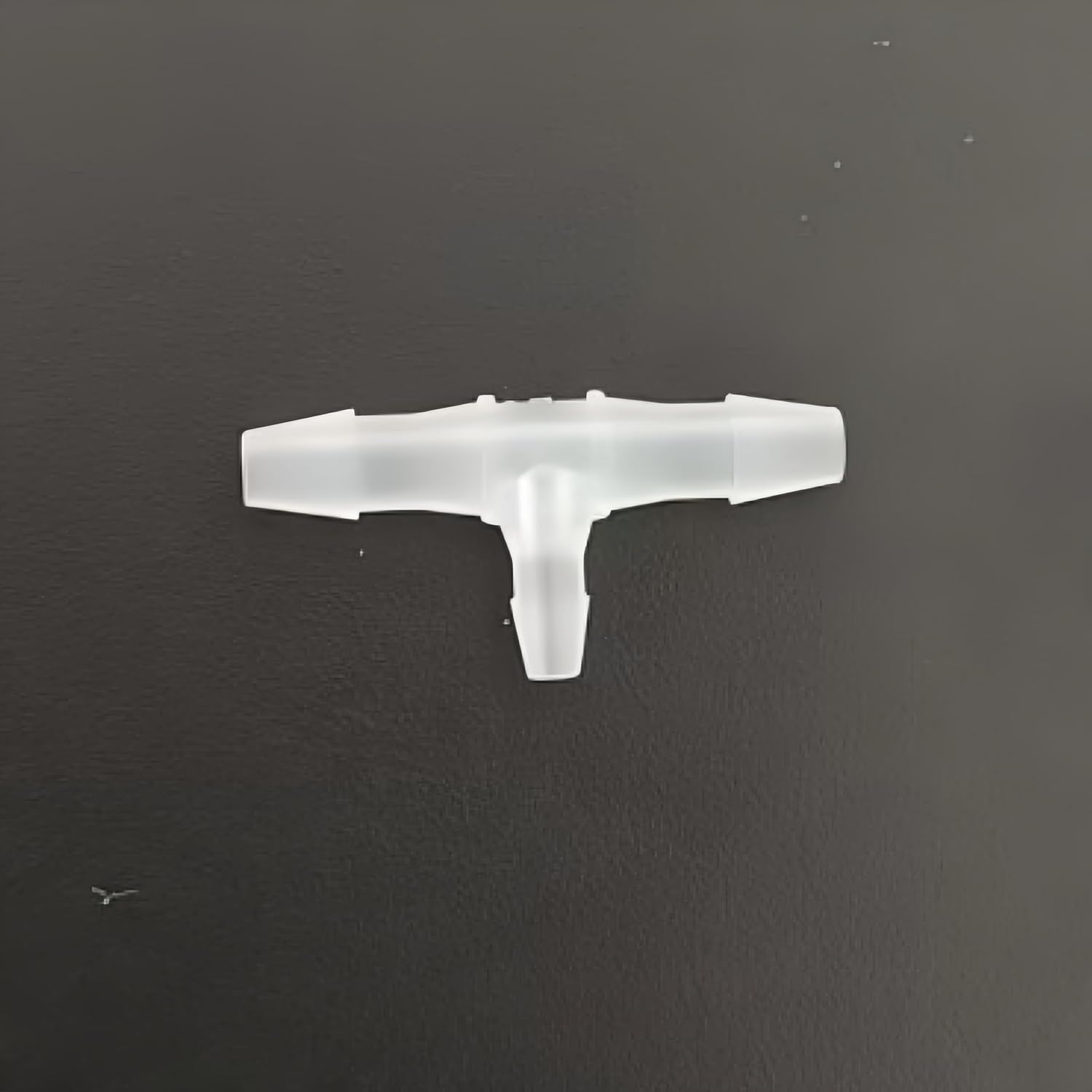 Plastic Hose Barb Fitting Equal/Reducing 3 Way Tee Shaped Connectors Tube Adapter Clear PP for Oxygen Tubing Pipe Household Fuel Gas Liquid Air Pack of 50 (Reducer, 2.4 * 2.4 * 1.6mm, T-Type)