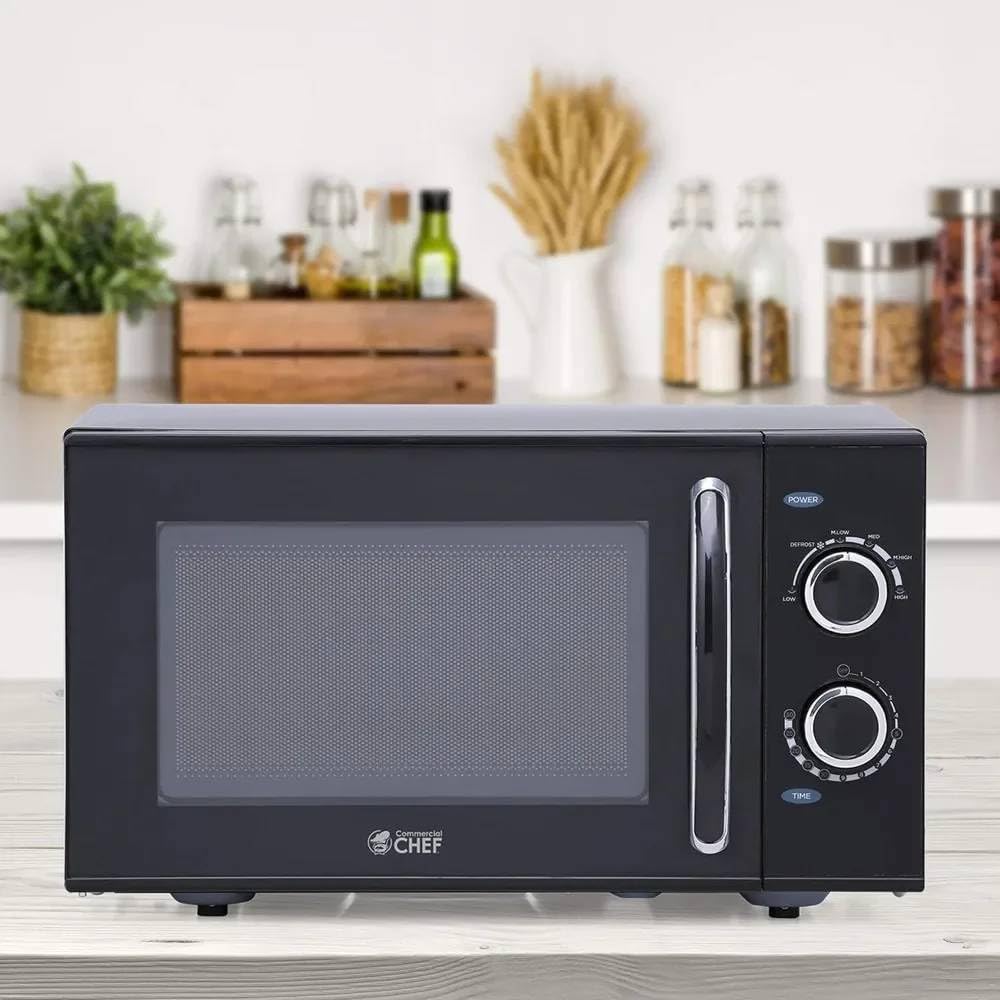 ‚Powerful 900W Countertop Microwave with Rotary Dial & Pull Handle ‚¨ Easy-to-Use Kitchen Timer & 6 Power Levels for Effortless Cooking-image-34
