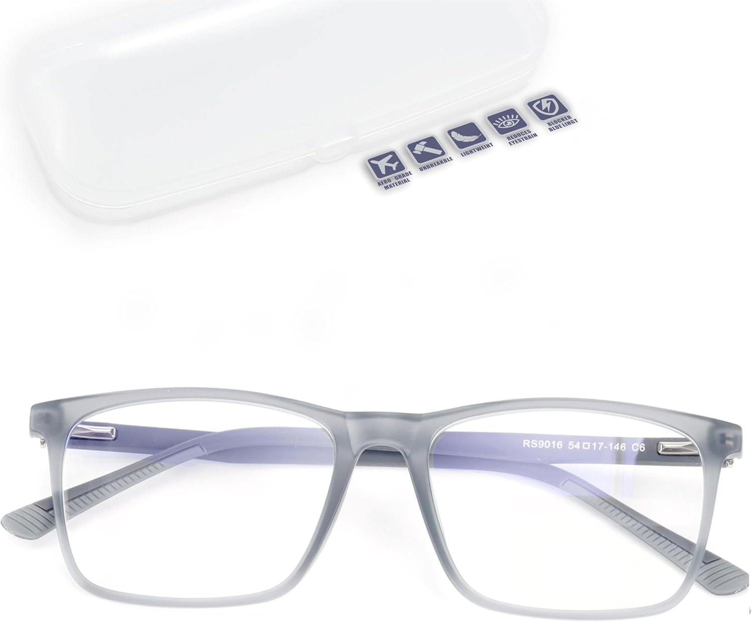 Lovispecs Distance Nearsighted Glasses For Men,Near Sighted Vision Driving Women Eyeglasses, See Farsighted Myopia TR90 Frame