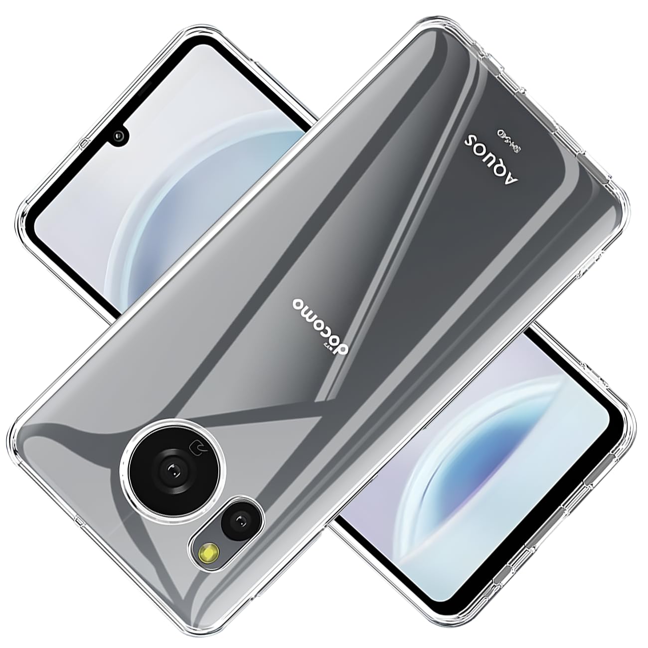 docomo AQUOS sense8 シルバー ケース付き Amazon.co.jp: 対応 AQUOS sense8 SH-54D docomo SHG11 ケース クリア