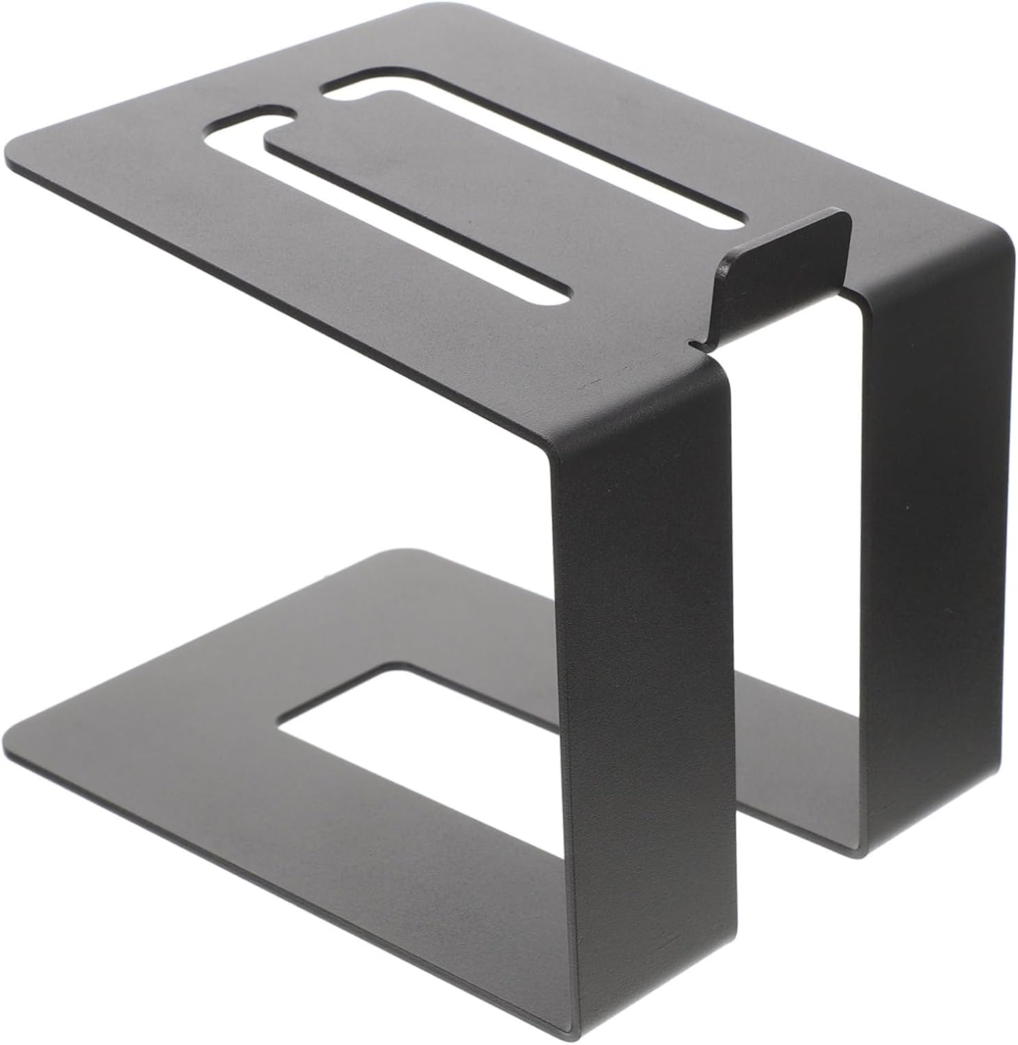 Speaker Stand for Desktop Monitor Heavy-Duty Metal Bracket with Tilt Design for Enhanced Sound Quality for Bookshelf and Computer Speakers Black Finish