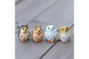 Enchanting Resin Owl Quartet: Miniature Masterpieces for Owl Aficionados