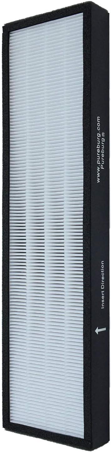 PUREBURG Replacement True HEPA Filter Compatible with Hunter F1701HE/21 30613 Fits Hunter HT1701 HT1701BB F1701HE/PM 30100 30100B 30100W Air Purifiers,H13 3-Stage Filtration, 1-Pack