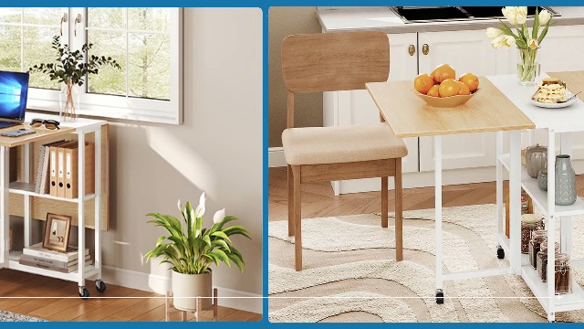 Amazon.com - CHOEZON Folding Dining Table, Movable Dining Table