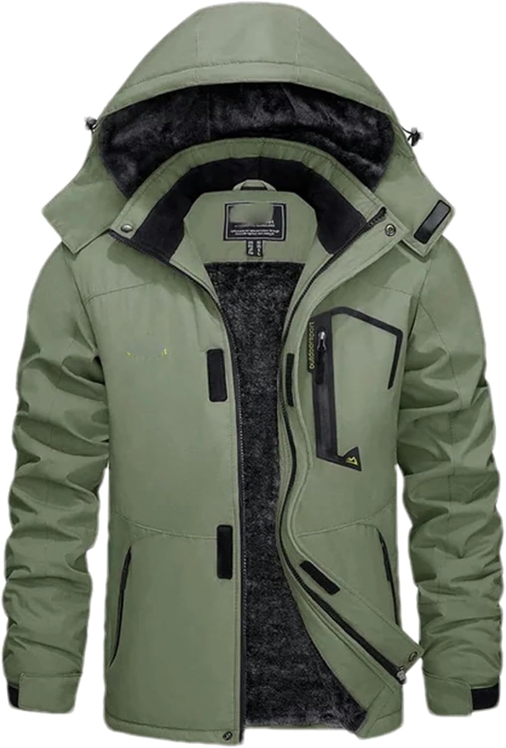 JXQXHCFS Men's Winter Ski Jacket Waterproof Warm Thick Fleece Hiking Jackets Raincoats Snow Jacket Coats Windbreaker Man