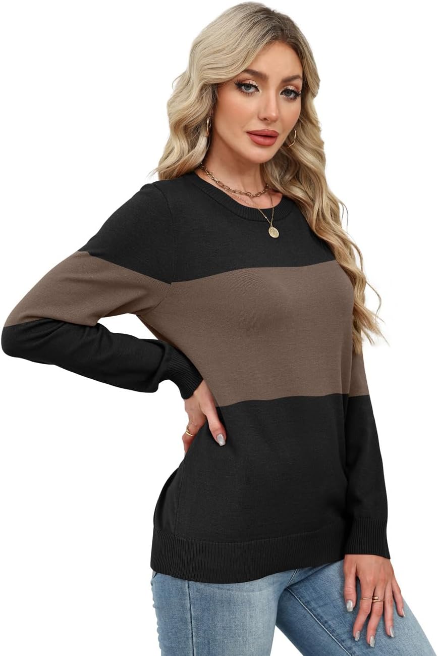 WIHOLL Sweaters for Women Lightweight Pullover Tops Long Sleeve Shirts Crewneck Fashion Clothing Fall Outfits 2026