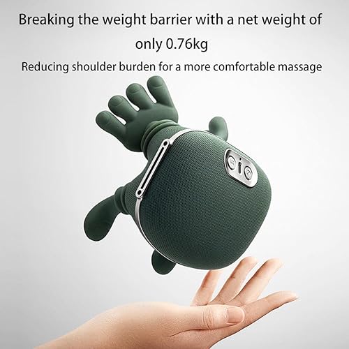 Miniatura 3 de Posture Luxe - Masajeador de cuello Siasoo portátil con 2 niveles de temperatura y ajustes de 3 velocidades, masaje de tejido profundo con calor