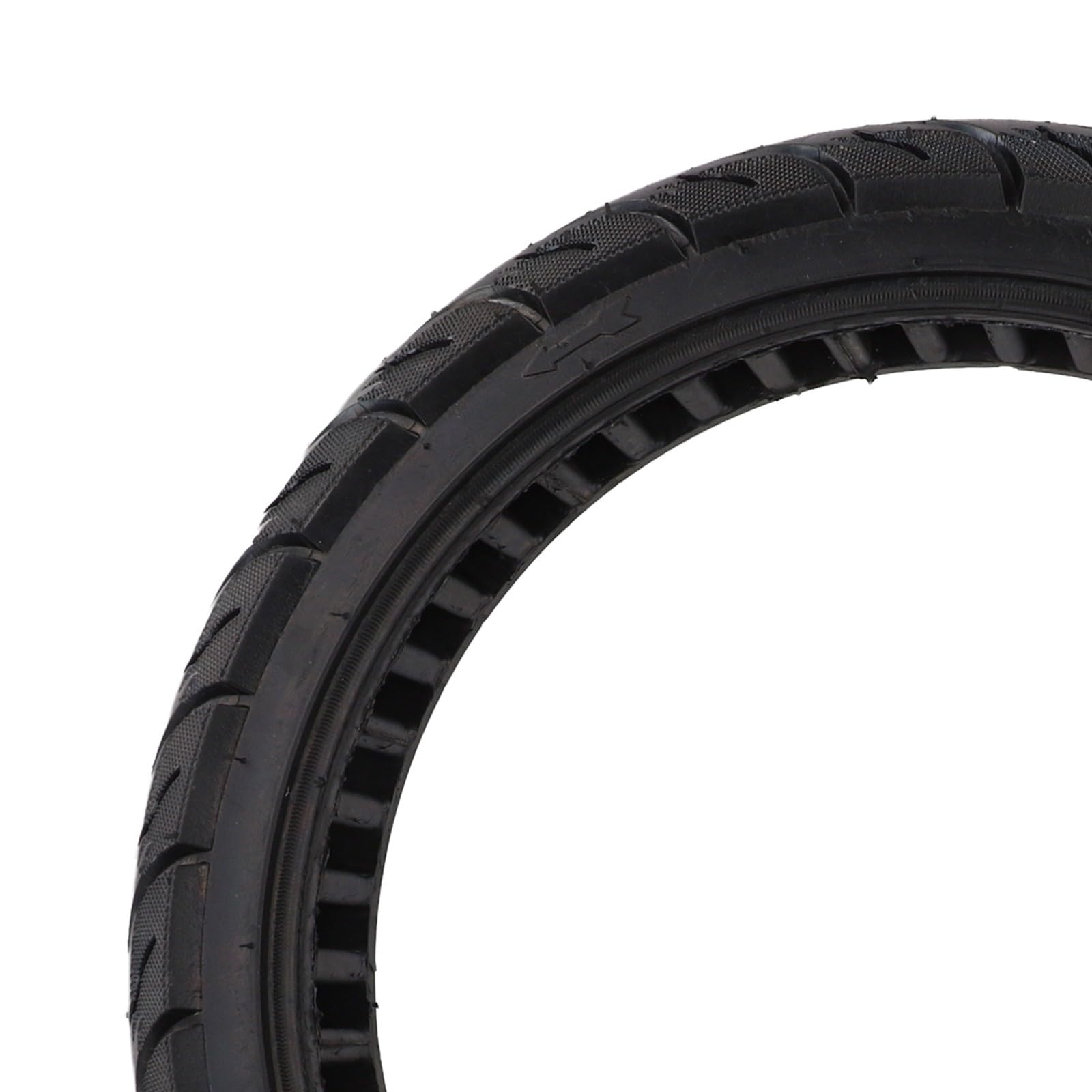 Neumáticos macizos de 16 x 2,50 pulgadas para coche eléctrico, neumáticos de goma maciza a prueba de pinchazos con perfil fuerte, resistente al desgaste y duradero, color negro