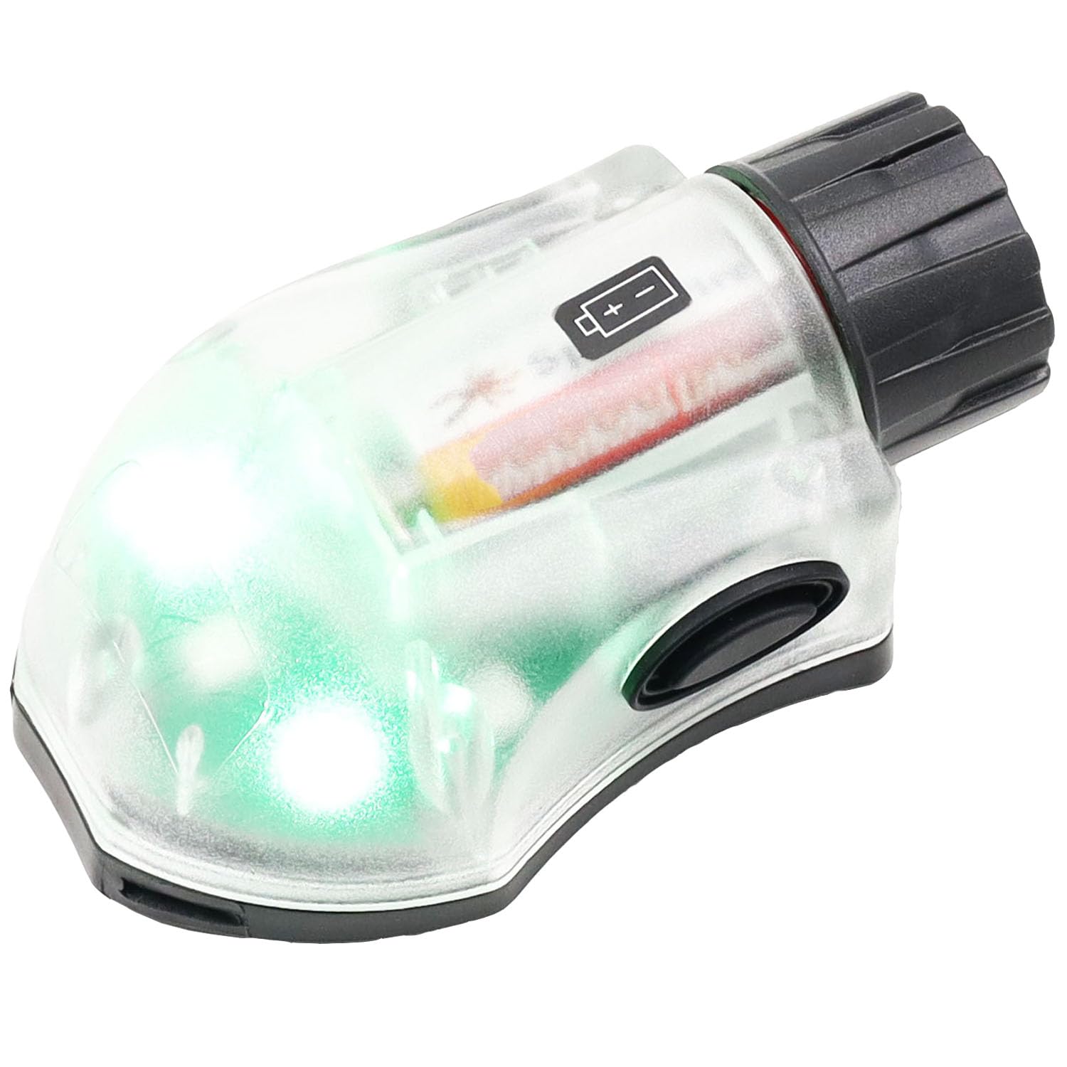 Luz táctica para casco, luz estroboscópica IR de identificación militar con luz LED visible constante y luz estroboscópica de señal de supervivencia (negro-verde)