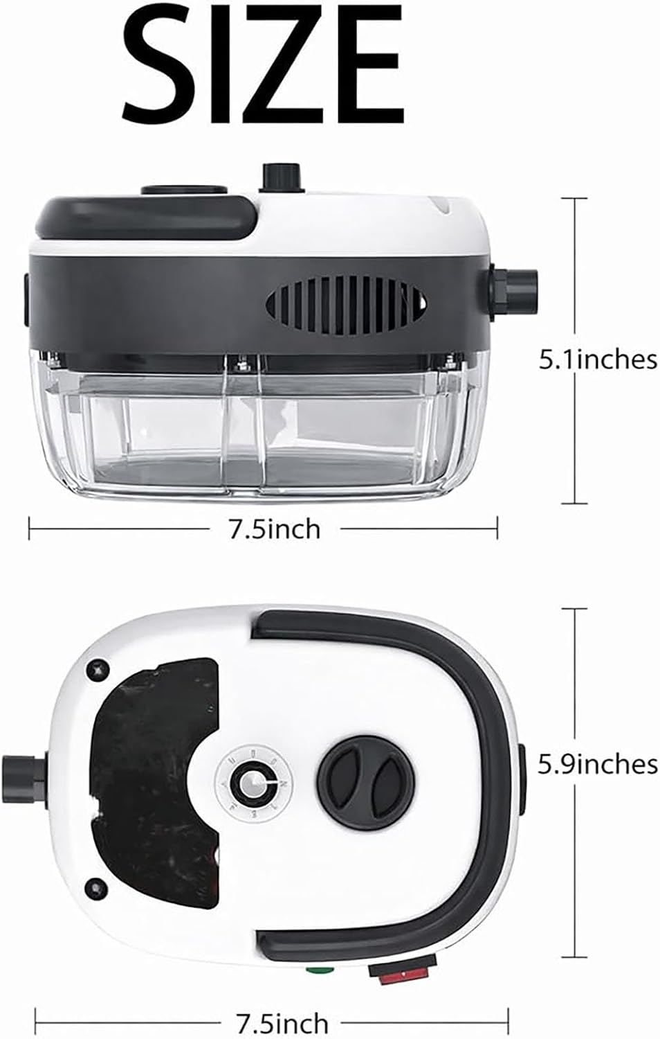 2500w Handheld High-Temperature Pressurized Steam Cleaner, Portable Multi-Surface Steamer with 10 Accessories, Surface Strong Suction for Car Engine Furniture, Kitchen, Bathroom(Red)