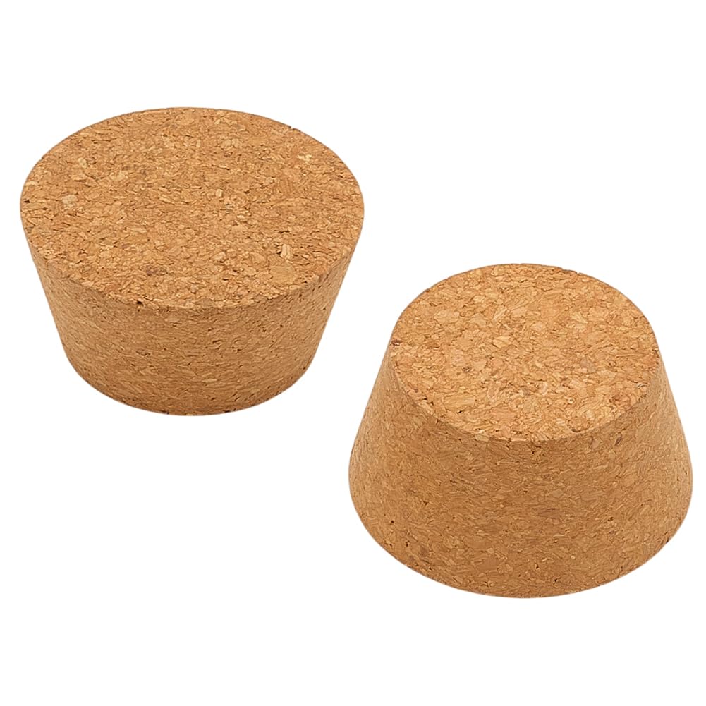 OLYCRAFT 2pz Tappi di Sughero Grandi 6~8cm Tappi di Sughero per Bottiglie Tappo Conici In Legno Tappo di Sugheri Coperchi per Barattoli di Conserva In Legno per Cucina Bomboniere Conserve