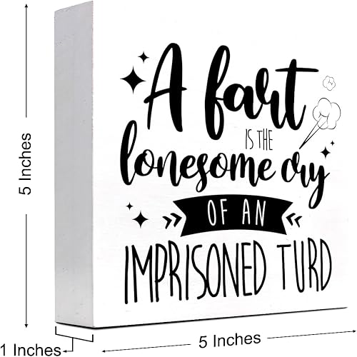 Miniatura 2 de z-crange Cartel de madera con texto en inglés Take a Shower You Dirty Hippie para decoración de escritorio, divertido letrero de madera para el