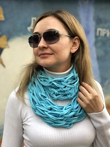 Miniatura 8 de Hilo de algodón para camiseta, 0.197-0.276 in para ganchillo, tejido, macramé, manualidades  110 yardas  Algodón suave para bolsos, cestas, cojines