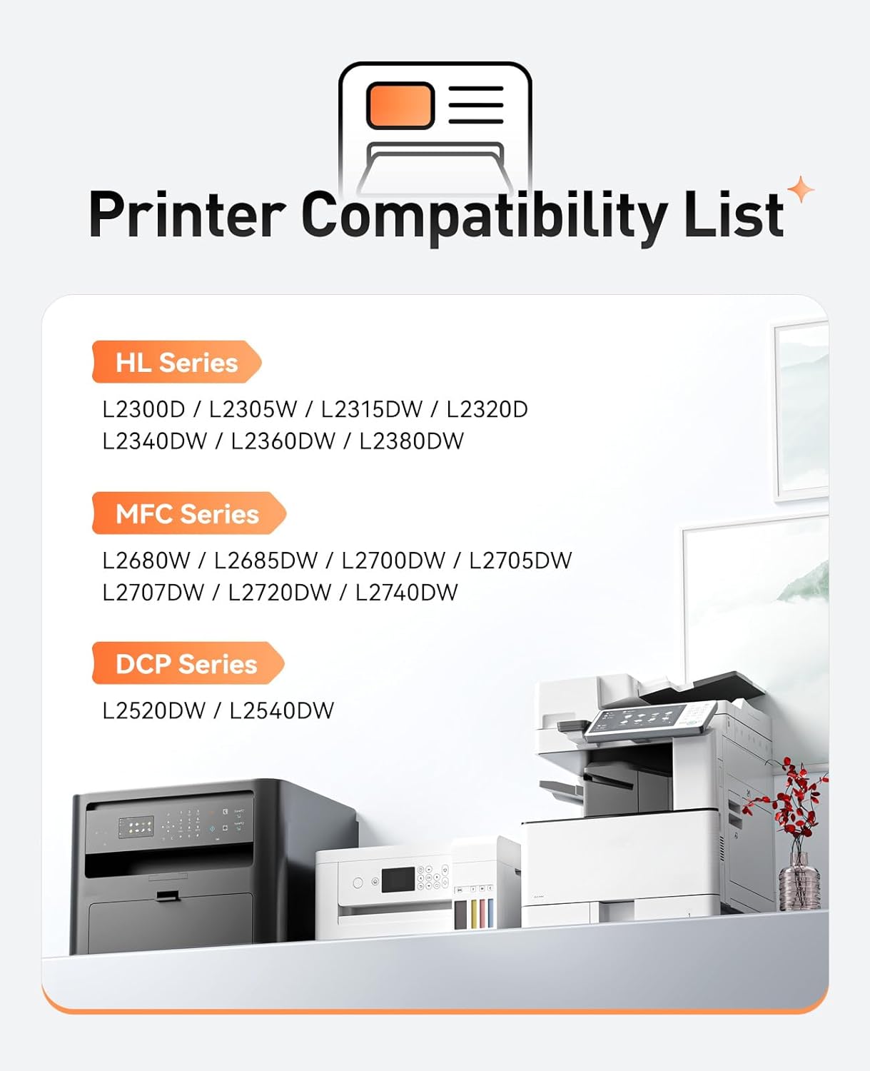 TN660 Toner Cartridge Replacement Compatible for Brother TN-660 TN630 TN-630 HL-L2380DW HL-L2320D HL-L2340DW DCP-L2540DW MFC-L2700DW MFC-L2720DW HL-L2300D HL-L2360DW DCP-L2520DW Printer Black 2-Pack - Image 2
