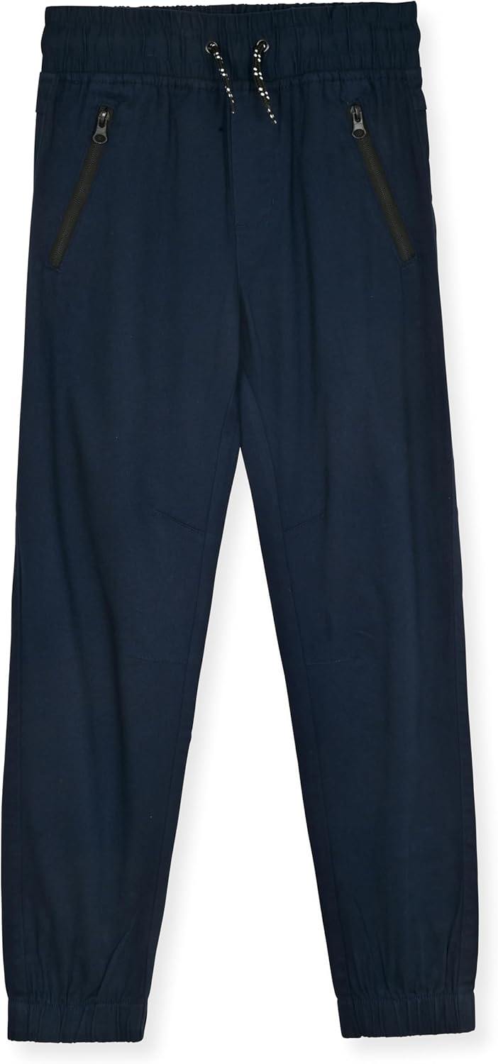 TONY HAWK Boys Twill Jogger Pants with Zipper Pockets 2-Pack Pull on Pants for Kids - Image 4