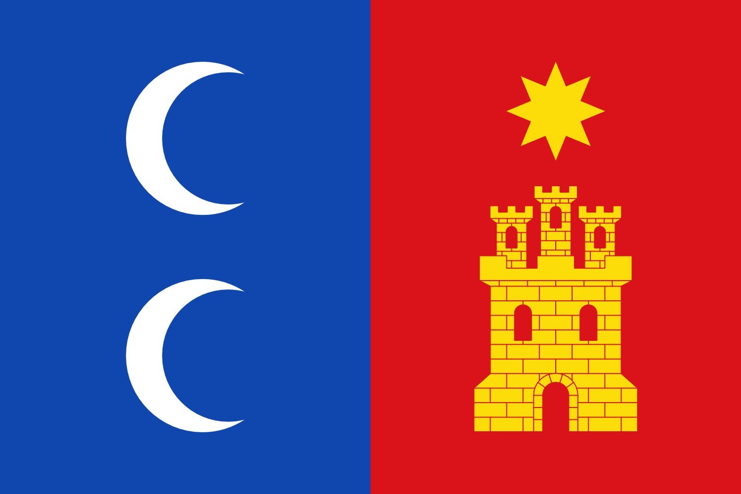 Drapeau Campo de Criptana Ciudad Real grand pavillon espagnol extérieur