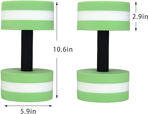 Miniatura 3 de BigBoss Sports Aquatic Exercise Dumbbells Aqua Fitness Barbells Exercise Hand Bars-Set of 2