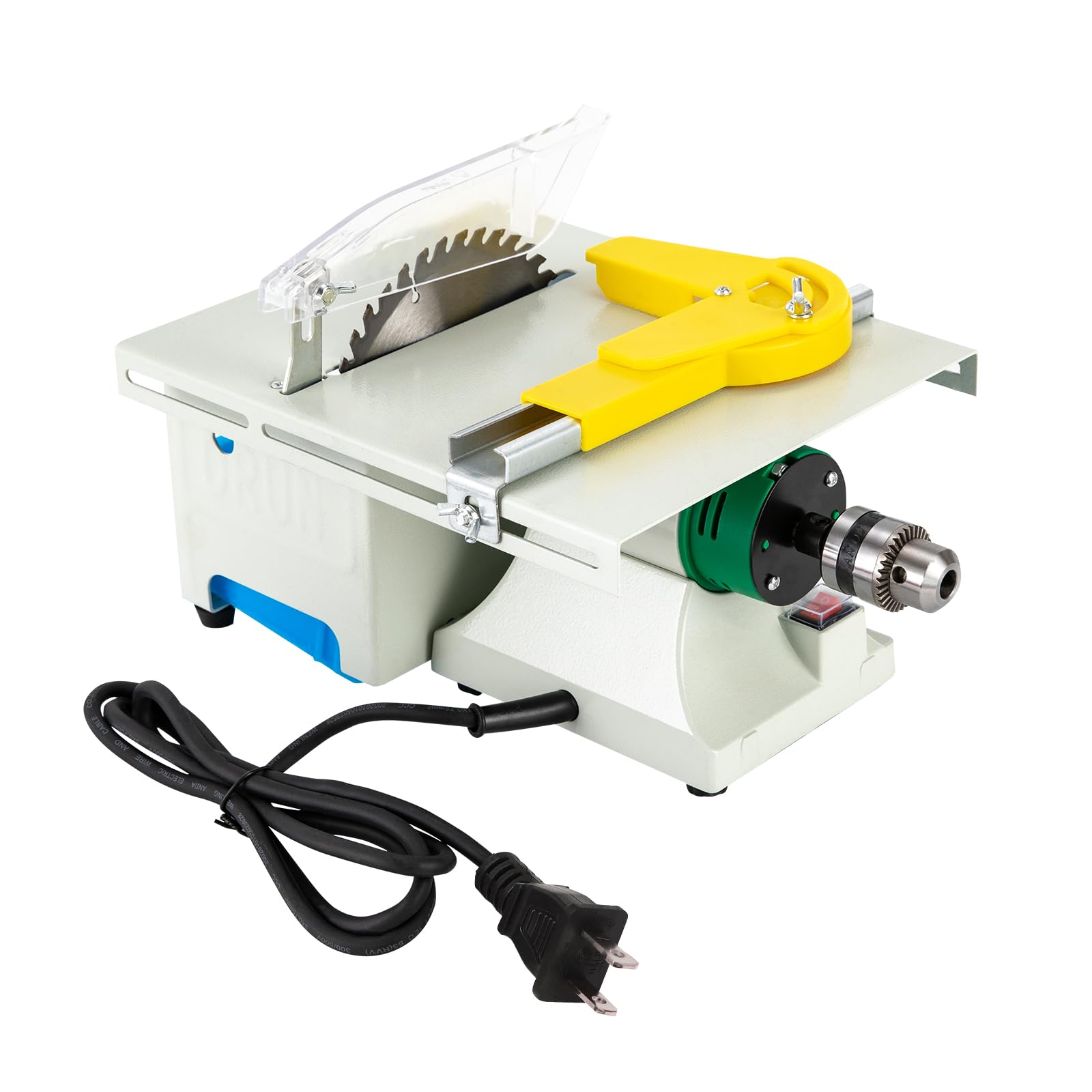 Mini Table Saw 750W Multifunctional Jewelry Polisher Sander Bench Grinder Buffing Machine for Jewelry Metal Woodworking Tool, Polishing/Cutting/Grinding/Carving, 800-10000rpm