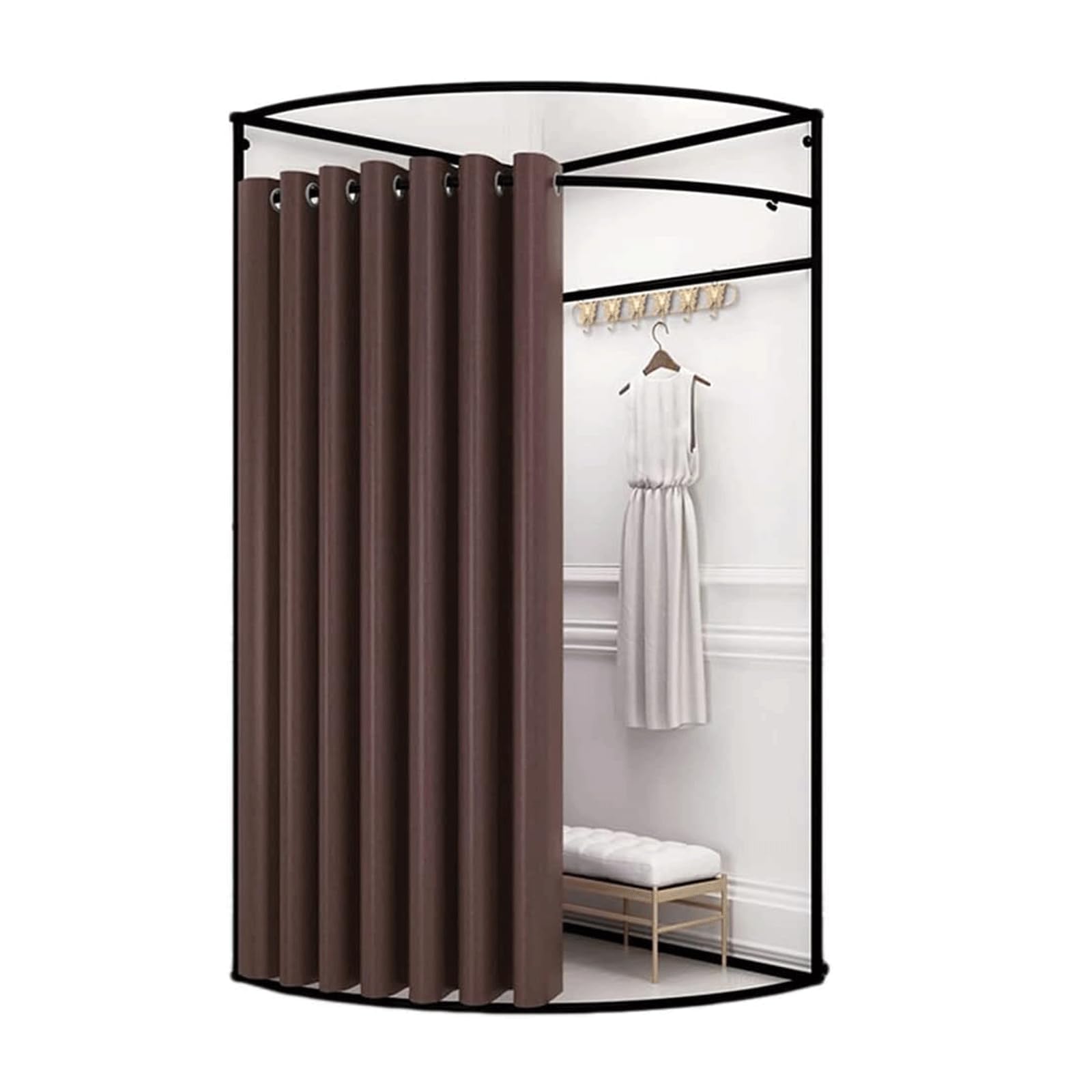 Cabine d'essayage vestiaire simple et indépendant pour magasin