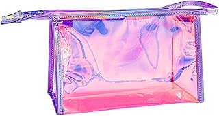 Bolsa de cosméticos láser transparente verde ...