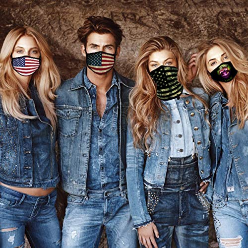 image for Trikahan American Flag Bandana Mask, 1 Seamless Face Cover Bandanas Ba