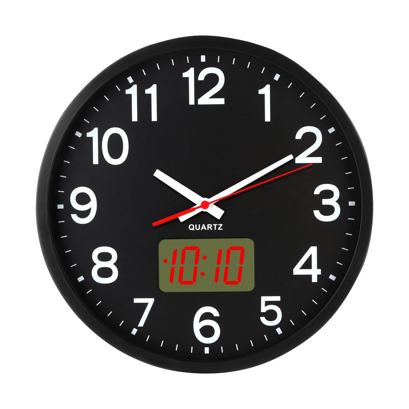 Horloge murale silencieuse pour en finir avec le tic-tac et lire l'heure facilement jour et nuit