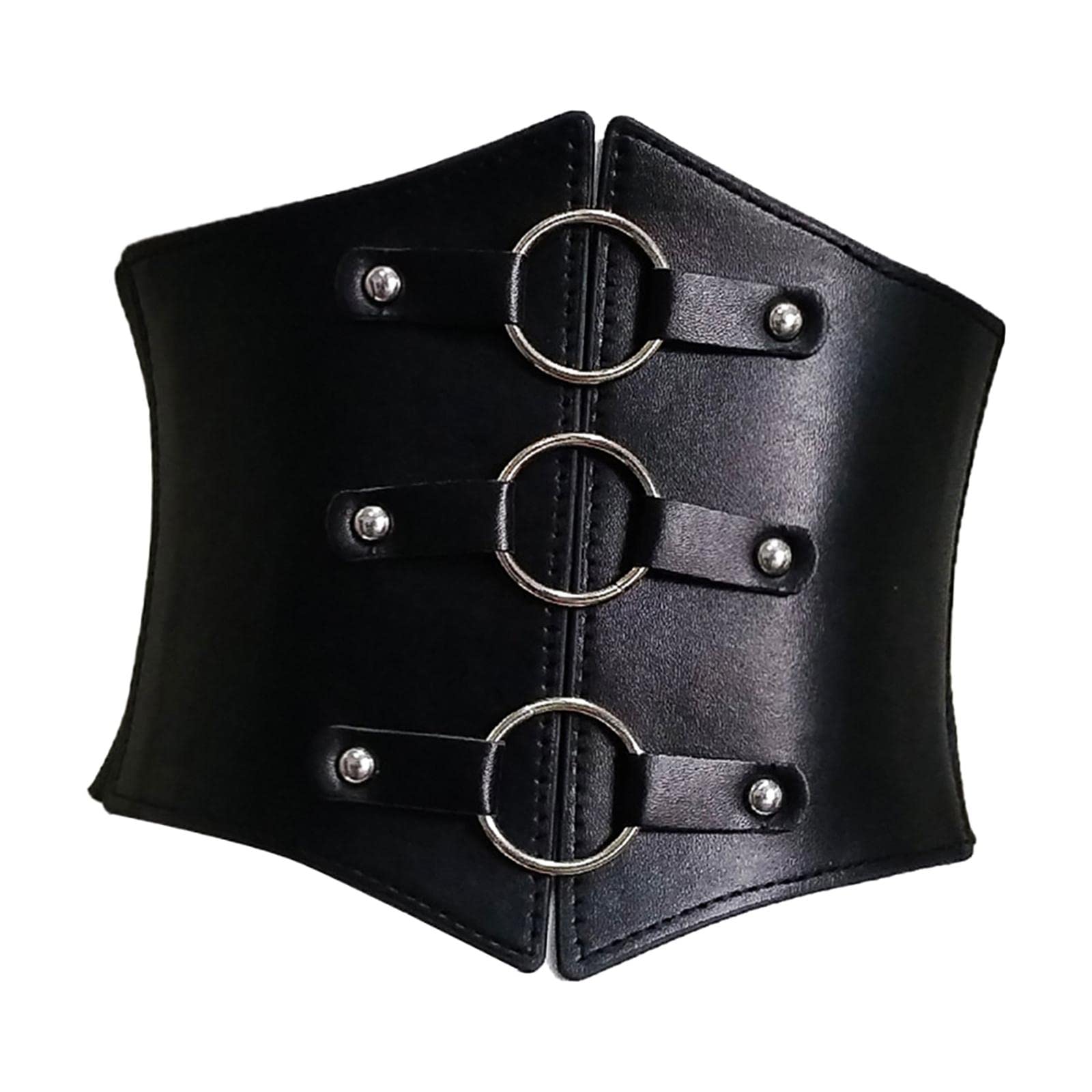 Enakshi® Fashion Elastic Waist Belt PU Leather Cummerbunds Underbust Cinch Belts|Clothing, Shoes & Accessories | Womens Accessories | Belts-image-2