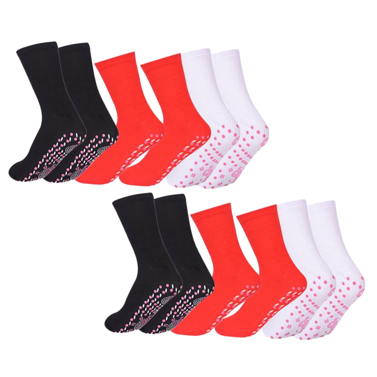 GALPADA 6 Pares Calcetines Térmicos Autocalentables Cálidos y Suaves para Hombres y Mujeres Invierno Autocalentamiento Transpirable para Camping y Esquí
