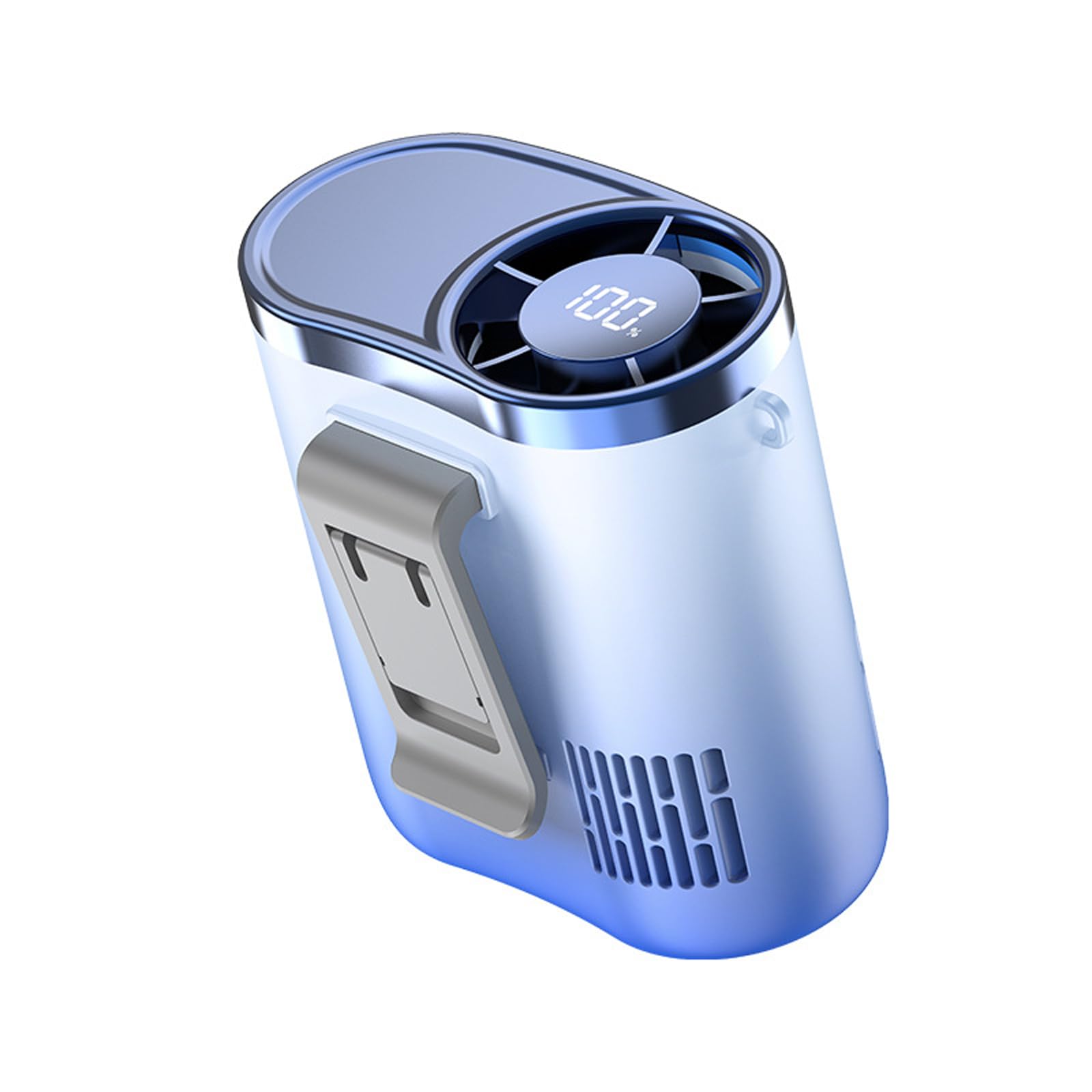 PANGBOER Compact Rechargeable Clip Fan Quiet Operate Portable Outdoor Clip Waist for Offices, Camping, Travel, Sports USB Rechargeable Desktop
