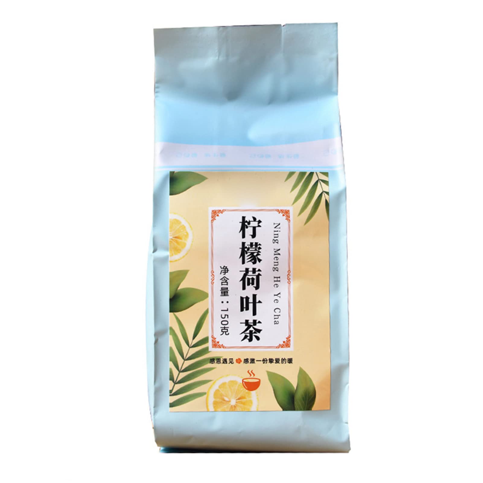 Lemon Lotusleaf Tea, 30 Tea Bags Sweet Sour Taste Fruit Tea Strong Fragrance Fruit Herbal Chinese Tea Lotusleaf Barley Chrysanthemum Hawthorn Cassia Gardenia Lemon
