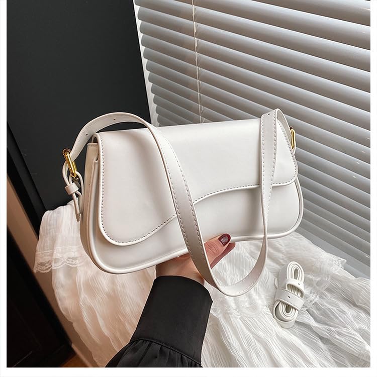 Image of Shoulder Bags for Women Y2K Purse Trendy Cherry Hobo Handbags Vegan Leather Clutch Saddle Bag with 2 Removable Strap