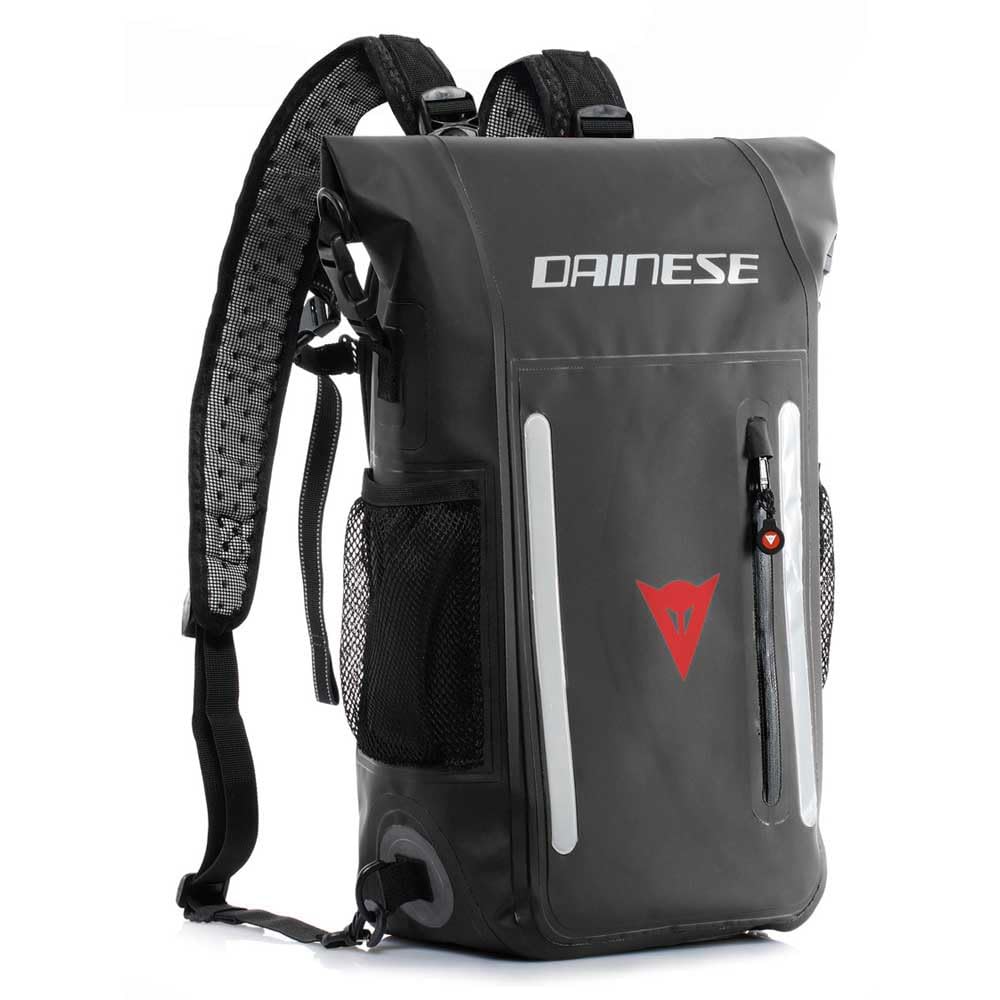 DAINESE - Zaino Explorer Backpack WP, Impermeabile in PVC, con Schienale Traspirante, Spallacci Regolabili e Tasche Resistenti all'Acqua, dettagli Riflettenti, Outdoor e Moto, 15 L