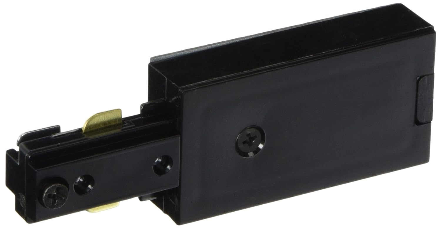 Halo L901MB Live End Connector, Singe Circuit Track Connector, 4.25", Black
