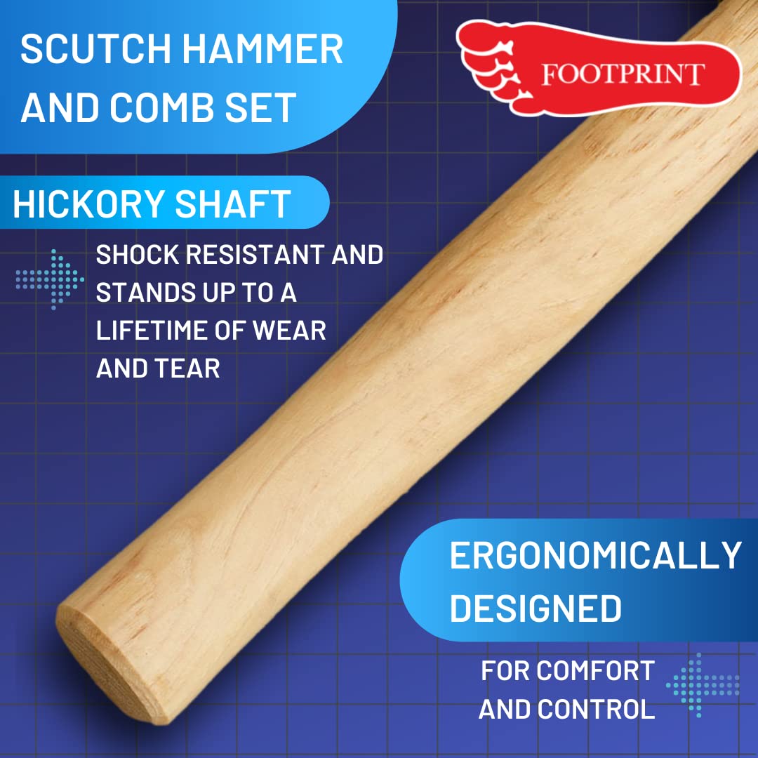 Footprint 11950 Marteau de coupe avec manche en hickory