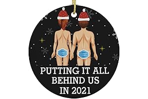 Black Putting It All Behind Us in 2021 Ceramic Ornament