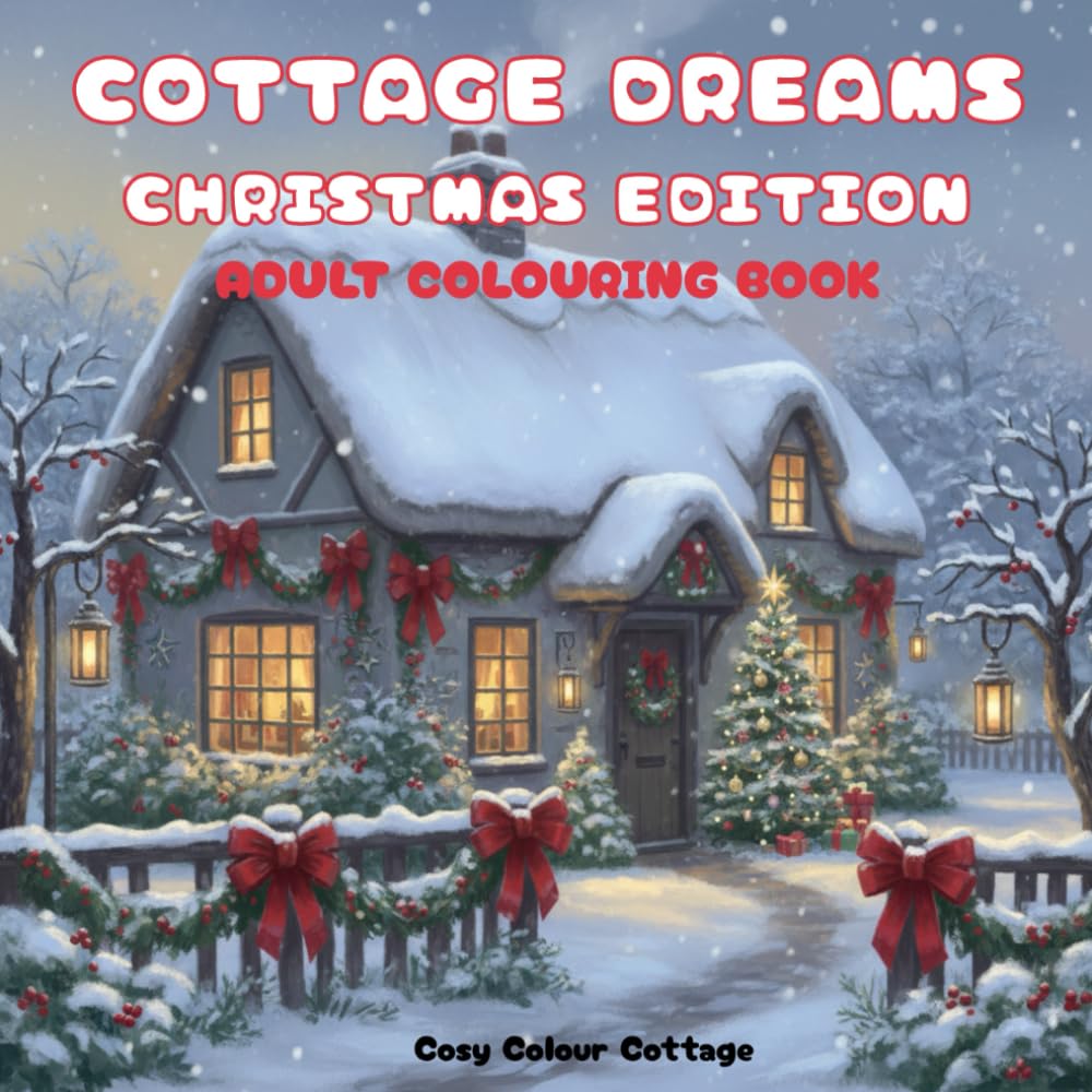 Cottage Dreams Christmas Edition:: A Cosy Cottagecore Christmas Colouring Book with 40 Festive Scenes of Winter Cottages, Countryside Charm, and ... Cottage Dreams Series by Cosy Colour Cottage