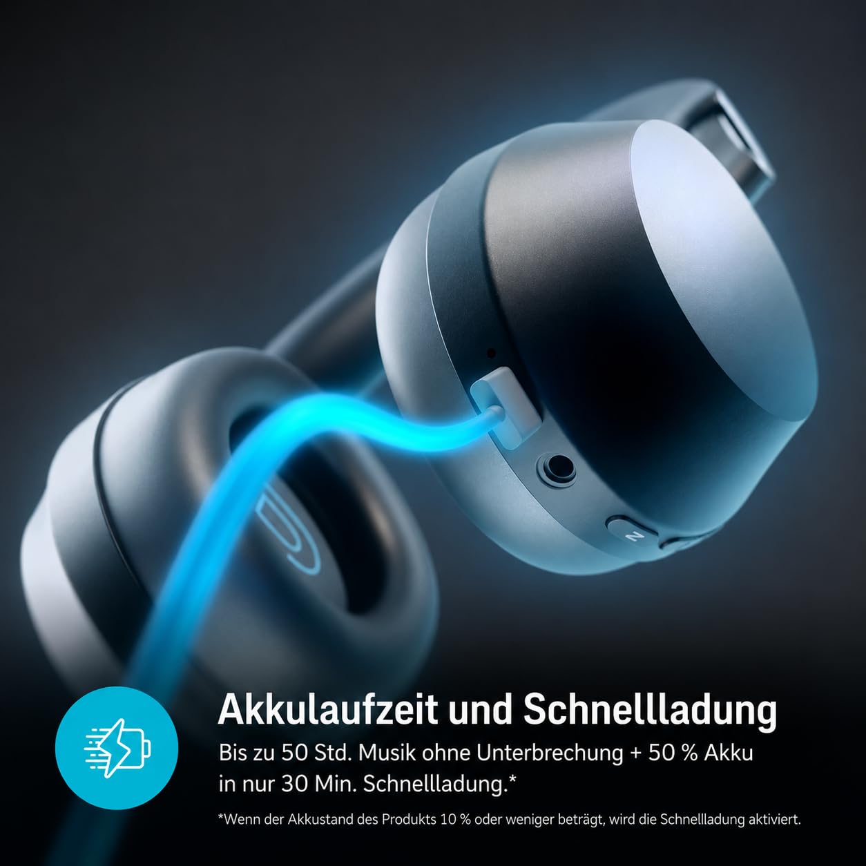 Nilait Aera Auriculares Inalámbricos Bluetooth 5.4 con Cancelación de Ruido ANC, Drivers 40mm, 4 Micrófonos, Sonido Envolvente, Batería Larga Duración, Cascos Bluetooth Negros