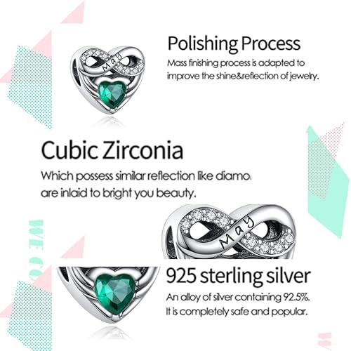 Miniatura 6 de BEEUVIP Abalorio de Navidad para Halloween, plata de ley 925, cuentas caladas para pulseras y collares, joyería de regalo para mujeres