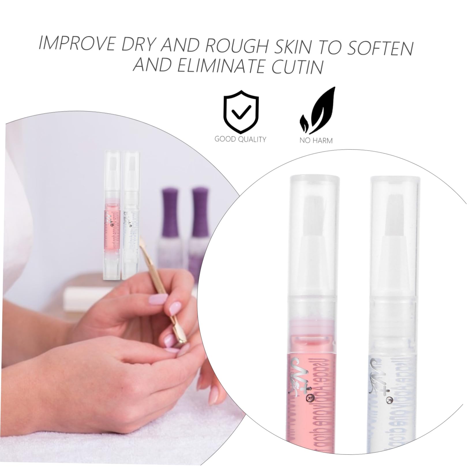 Didiseaon 3 Juegos Lápiz De Nutrición De Uñas Cuidado De Uñas Pulidor Aceite Nutritivo Para Cutículas Esmaltes De De Gel Pluma De Aceite De Nutrición De Páginas 8 Uds * 3