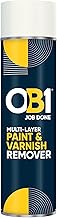 OB1 Multi-Layer Paint And Varnish Remover Spray - Removes Paints, Oil's, Woodstains and Laquers - Use on Stone, Concrete, Metal, Wood, Asphalt - Methylene Chloride Free - 500ml