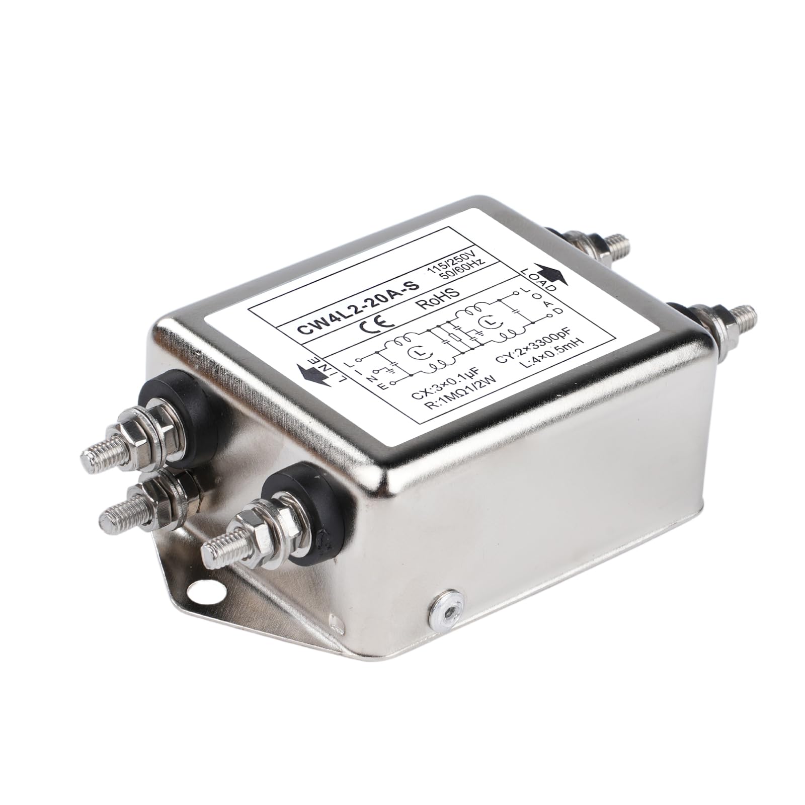 Filtro Di Alimentazione A Morsettiera Emi Dc Monofase 220 V - Conversione Della Servofrequenza