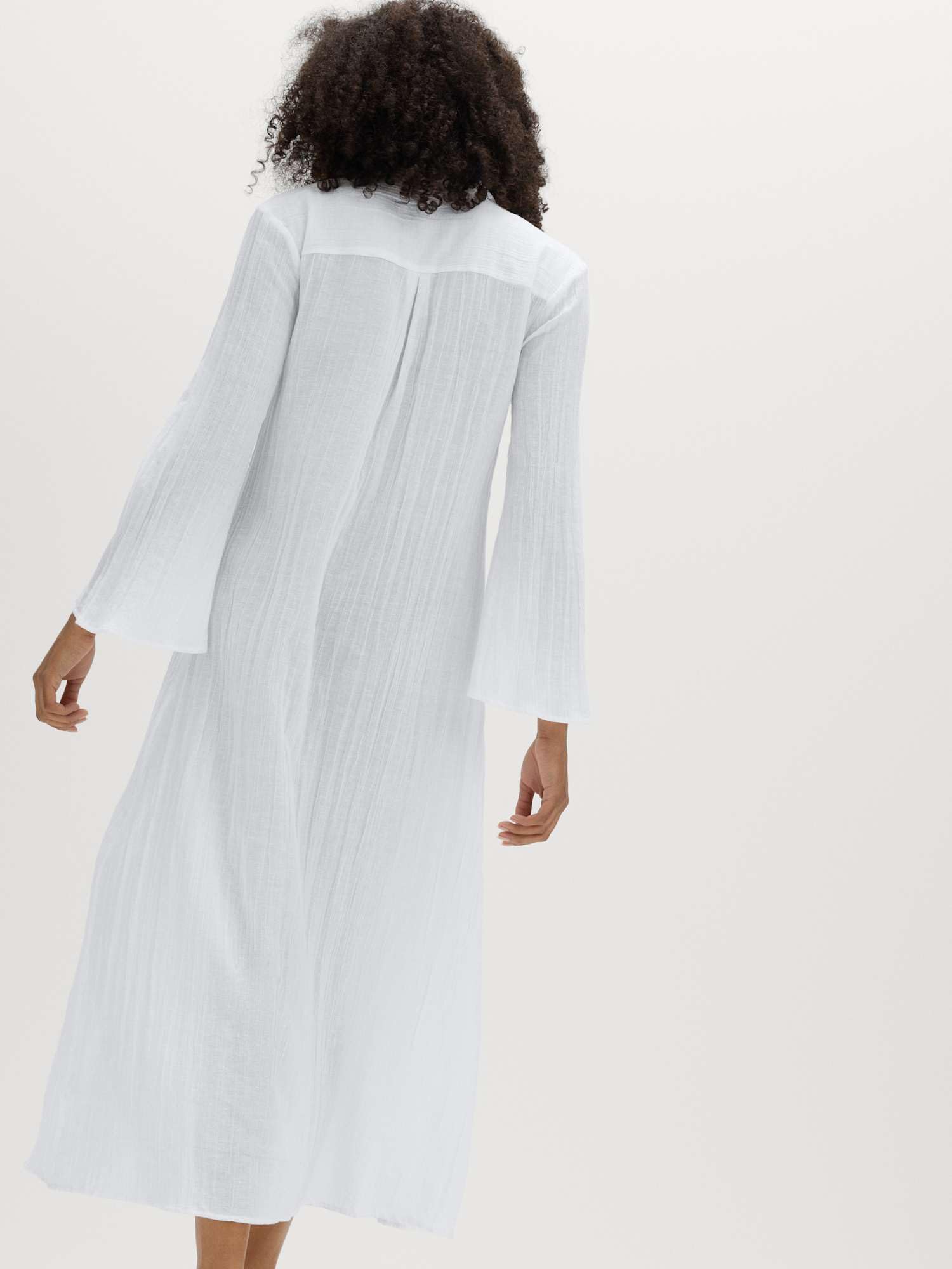 Marks & Spencer Robe Chemise midi en Coton avec Lin