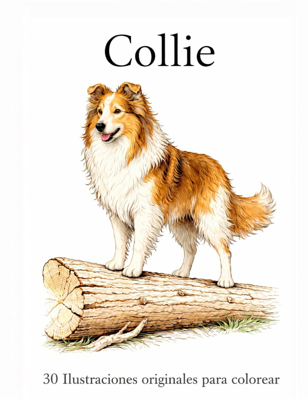 Collie: 30 ilustraciones originales para colorear